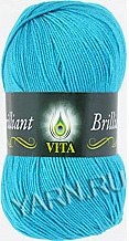 Vita Brilliant цвет 4993 бирюза Yarn Art 45% шерсть ластер, 55% акрил, длина в мотке 380 м.