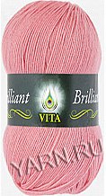 Vita Brilliant цвет 4997 темная пудра Yarn Art 45% шерсть ластер, 55% акрил, длина в мотке 380 м.