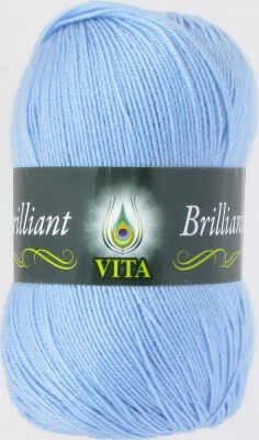 Vita Brilliant цвет 5125 голубой Yarn Art 45% шерсть ластер, 55% акрил, длина в мотке 380 м.