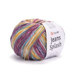 Yarn Art Jeans Splash цвет 943 Yarn Art 55% хлопок, 45% акрил, длина в мотке 160 м.