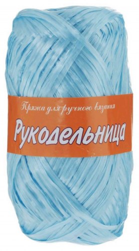 Пряжа рукодельница цвет 25 голубой Лама Урал 100% полипропилен, длина 180 м в мотке