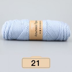 Menca Alpaca Wool Yarn цвет 21 ледяной Menca 30% шерсть альпаки, 45% овечья шерсть, 25% акрил,длина в мотке 125 м.
