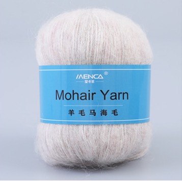 Menca Mohair Yarn цвет 03 Menca 50% мохер, 30% нейлон, 20% шерсть,длина в мотке 615 м.
