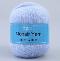 Menca Mohair Yarn цвет 08 Menca 50% мохер, 30% нейлон, 20% шерсть,длина в мотке 615 м.