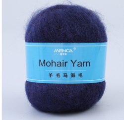 Menca Mohair Yarn цвет 11 Menca 50% мохер, 30% нейлон, 20% шерсть,длина в мотке 615 м.