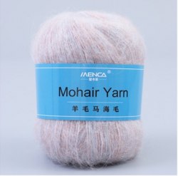 Menca Mohair Yarn цвет 14 Menca 50% мохер, 30% нейлон, 20% шерсть,длина в мотке 615 м.