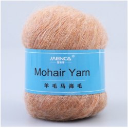 Menca Mohair Yarn цвет 17 Menca 50% мохер, 30% нейлон, 20% шерсть,длина в мотке 615 м.