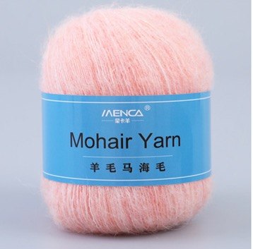 Menca Mohair Yarn цвет 20 Menca 50% мохер, 30% нейлон, 20% шерсть,длина в мотке 615 м.