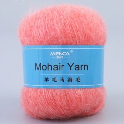 Menca Mohair Yarn цвет 23 Menca 50% мохер, 30% нейлон, 20% шерсть,длина в мотке 615 м.
