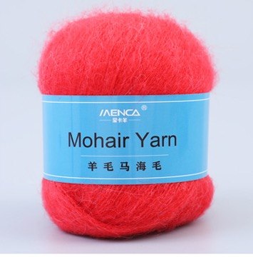 Menca Mohair Yarn цвет 25 Menca 50% мохер, 30% нейлон, 20% шерсть,длина в мотке 615 м.