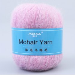 Menca Mohair Yarn цвет 29 Menca 50% мохер, 30% нейлон, 20% шерсть,длина в мотке 615 м.