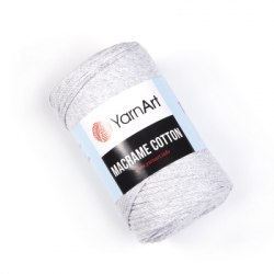 Yarn Art Macrame Cotton цвет 756 светло серый Yarn Art 80% хлопок, 20% полиэстер, длина в мотке 225 м.