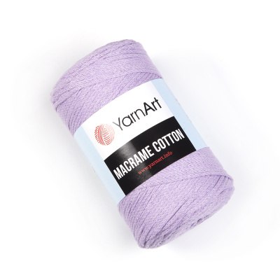 Yarn Art Macrame Cotton цвет 765 светло сиреневый Yarn Art 80% хлопок, 20% полиэстер, длина в мотке 225 м.
