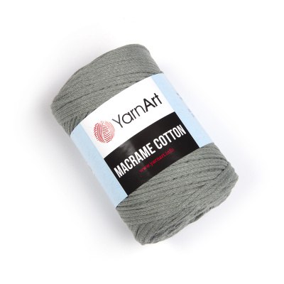Yarn Art Macrame Cotton цвет 794 серый Yarn Art 80% хлопок, 20% полиэстер, длина в мотке 225 м.