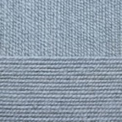 Перспективная, цвет 39 серо-голубой ООО Пехорский текстиль 50% шерсть мериноса, 50% высокообъемный акрил, длина 270м в мотке