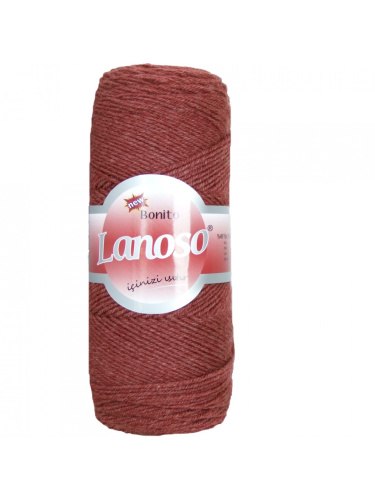 Lanoso Bonito цвет 937 кирпичный Lanoso 49% шерсть, 51% премиум акрил, длина в мотке 300 м.