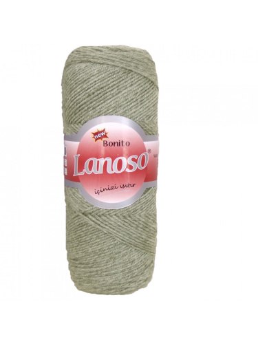 Lanoso Bonito цвет 952 суровый Lanoso 49% шерсть, 51% премиум акрил, длина в мотке 300 м.