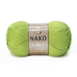Nako Calico цвет 5309 фисташка ОСТАТОК 2 мотка!!! Nako 50% хлопок, 50% акрил, длина в мотке 245 м.