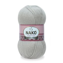 Nako Angora Luks цвет 11031 Nako 5% мохер, 15 % шерсть, 80% премиум акрил, длина в мотке 550 м.