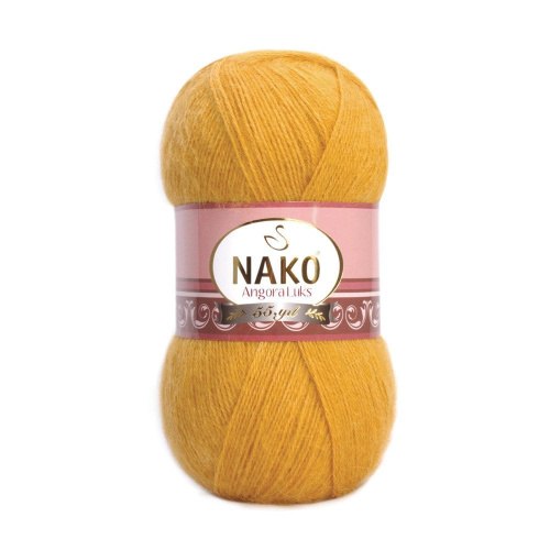 Nako Angora Luks цвет 1636 Nako 5% мохер, 15 % шерсть, 80% премиум акрил, длина в мотке 550 м.