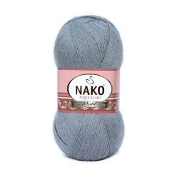 Nako Angora Luks цвет 3468 Nako 5% мохер, 15 % шерсть, 80% премиум акрил, длина в мотке 550 м.