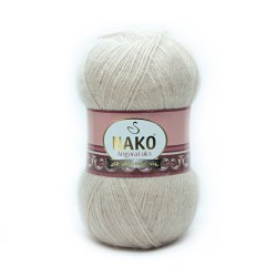 Nako Angora Luks цвет 6858 Nako 5% мохер, 15 % шерсть, 80% премиум акрил, длина в мотке 550 м.
