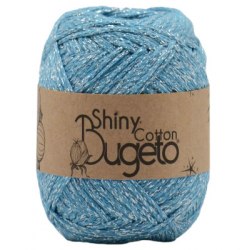 Bugeto Shiny Cotton цвет 201-Р голубой Bugeto 85% хлопок, 15 люрекс, длина в мотке 230-250м.