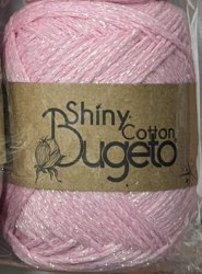 Bugeto Shiny Cotton цвет 403-Р розовый Bugeto 85% хлопок, 15 люрекс, длина в мотке 230-250м.