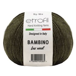 Etrofil Bambino Lux Wool цвет 70410 Etrofil 60% шерсть мериноса, 40% акрил, длина в мотке 160 м.