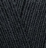Alize Lanagold 800, цвет 60 черный Alize 49% шерсть, 51% акрил, длина в мотке 800 м.