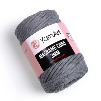 YarnArt Macrame Cord 3mm цвет 774 Yarn Art 60% хлопок, 40% вискоза и полиэстер, длина в мотке 85 м.