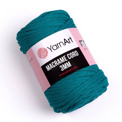 YarnArt Macrame Cord 3mm цвет 783 Yarn Art 60% хлопок, 40% вискоза и полиэстер, длина в мотке 85 м.