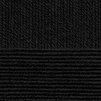 Детская новинка, цвет 02 черный ООО Пехорский текстиль 100% высокообъемный акрил, длина 200м в мотке