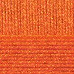 Мериносовая, цвет 284 оранжевый ООО Пехорский текстиль 50% шерсть мериноса, 50% акрил, длина 200м в мотке