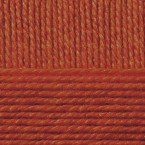 Мериносовая, цвет 344 красная глина ООО Пехорский текстиль 50% шерсть мериноса, 50% акрил, длина 200м в мотке