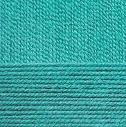Мериносовая, цвет 581 светлый изумруд ООО Пехорский текстиль 50% шерсть мериноса, 50% акрил, длина 200м в мотке