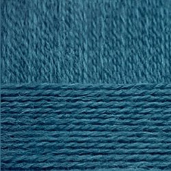 Деревенская, цвет 14 морская волна ООО Пехорский текстиль 100% полугрубая шерсть, длина в мотке 250 м.