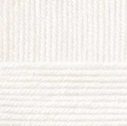 Народная, цвет 01 белый ООО Пехорский текстиль 30% шерсть, 70% акрил высокообъемный, длина 220м в мотке