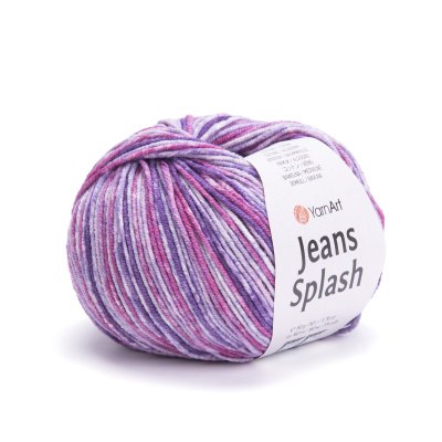 Yarn Art Jeans Splash цвет 949 Yarn Art 55% хлопок, 45% акрил, длина в мотке 160 м.