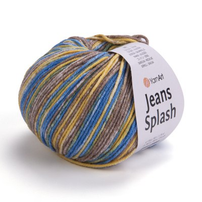 Yarn Art Jeans Splash цвет 960 Yarn Art 55% хлопок, 45% акрил, длина в мотке 160 м.