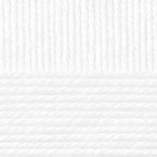 Мериносовая, цвет 01 белый ООО Пехорский текстиль 50% шерсть мериноса, 50% акрил, длина 200м в мотке