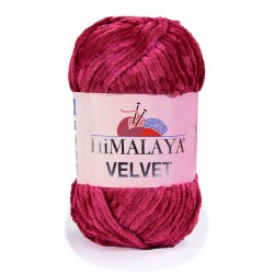 Himalaya Velvet цвет 90010 ягодный Himalaya 100% микрополиэстер, длина 120 м в мотке