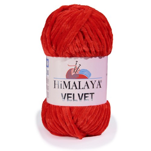 Himalaya Velvet цвет 90018 алый красный Himalaya 100% микрополиэстер, длина 120 м в мотке