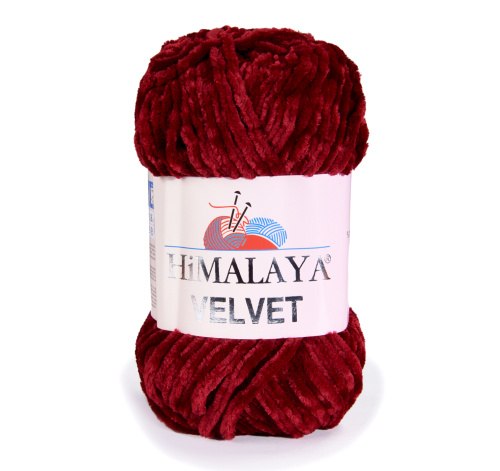 Himalaya Velvet цвет 90022 бордовый Himalaya 100% микрополиэстер, длина 120 м в мотке
