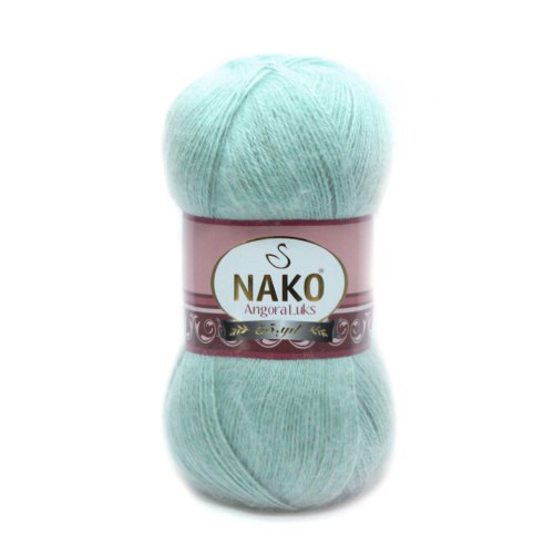 Nako Angora Luks цвет 10023 Nako 5% мохер, 15 % шерсть, 80% премиум акрил, длина в мотке 550 м.