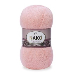 Nako Angora Luks цвет 1424 Nako 5% мохер, 15 % шерсть, 80% премиум акрил, длина в мотке 550 м.