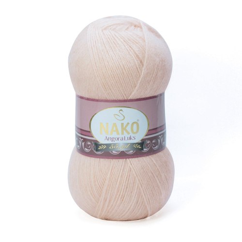 Nako Angora Luks цвет 2250 Nako 5% мохер, 15 % шерсть, 80% премиум акрил, длина в мотке 550 м.