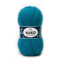 Nako Mohair Delicate цвет 6498 петроль Nako 5% мохер, 10% шерсть, 85% акрил. Моток 100 гр. 500 м.