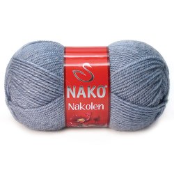 Nako Nakolen цвет 23135 стальной Nako 49% шерсть, 51% премиум акрил, длина в мотке 210 м.