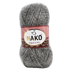 Nako Angora Luks цвет 21422 Nako 5% мохер, 15 % шерсть, 80% премиум акрил, длина в мотке 550 м.